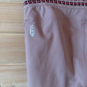 EUC FP Movement Woven Detail Leggings | Mauve Pink | Size S